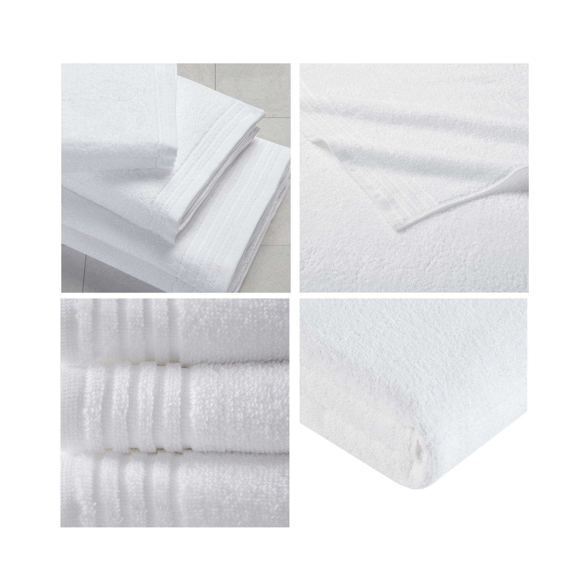 Home Decorators Collection Ultra Plush Soft Cotton Bright White 12-Piece Bath  Towel Set 12 Piece White - The Home Depot