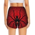 thumbnail image 3 of Picia Spider on the Web Pattern Women's 2 in 1 Athletic Running Shorts High Waisted Workout Casual Gym Sweat Shorts with Comfy Liner Zipper Pockets-Large, 3 of 9