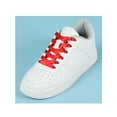 thumbnail image 2 of INSPIRE CHIC Unisex Solid Color Flat 0.4'' Wide Ribbon Shoelaces 2 Pairs 200cm/78.7" Red, 2 of 6