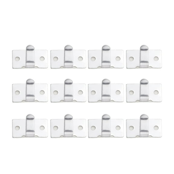 Guangmc 12pcs Adhesive Cable Clips Wire Holder Metal Cord Management for Home Office