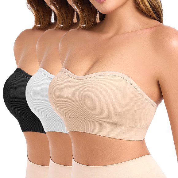 Sujetador sin tirantes Findself, acolchado, antideslizante, inalámbrico