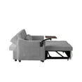 thumbnail image 5 of 3 in 1 Convertible Sofa Bed, Velvet Sleeper Sofa Bed with Pull Out Sofa Bed, Loveseat Tufted Sofa with Side Table for Living Room,, 5 of 8