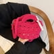 thumbnail image 4 of Bolso de mano de mujer suave y hueco de tela de algodón de gran venta 2024, nueva tendencia informal juvenil, bolso cruzado versátil tejido de color sólido, 4 of 5