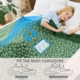 thumbnail image 4 of Teler Weighted Blanket for Adults 20 lbs, 48" x 72" Cooling Printed Heavy Blanket for Bed Sofa, Dark Green, 4 of 7