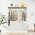 thumbnail image 3 of Miumaeov Gold 41" Wall Mounted Clothes Rack with Shelf Industrial Pipe Coat Hanger, 3 of 9