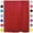 Red, variant on Terracotta Extra Long Waterproof Shower Curtain Liner 71x79 Inches