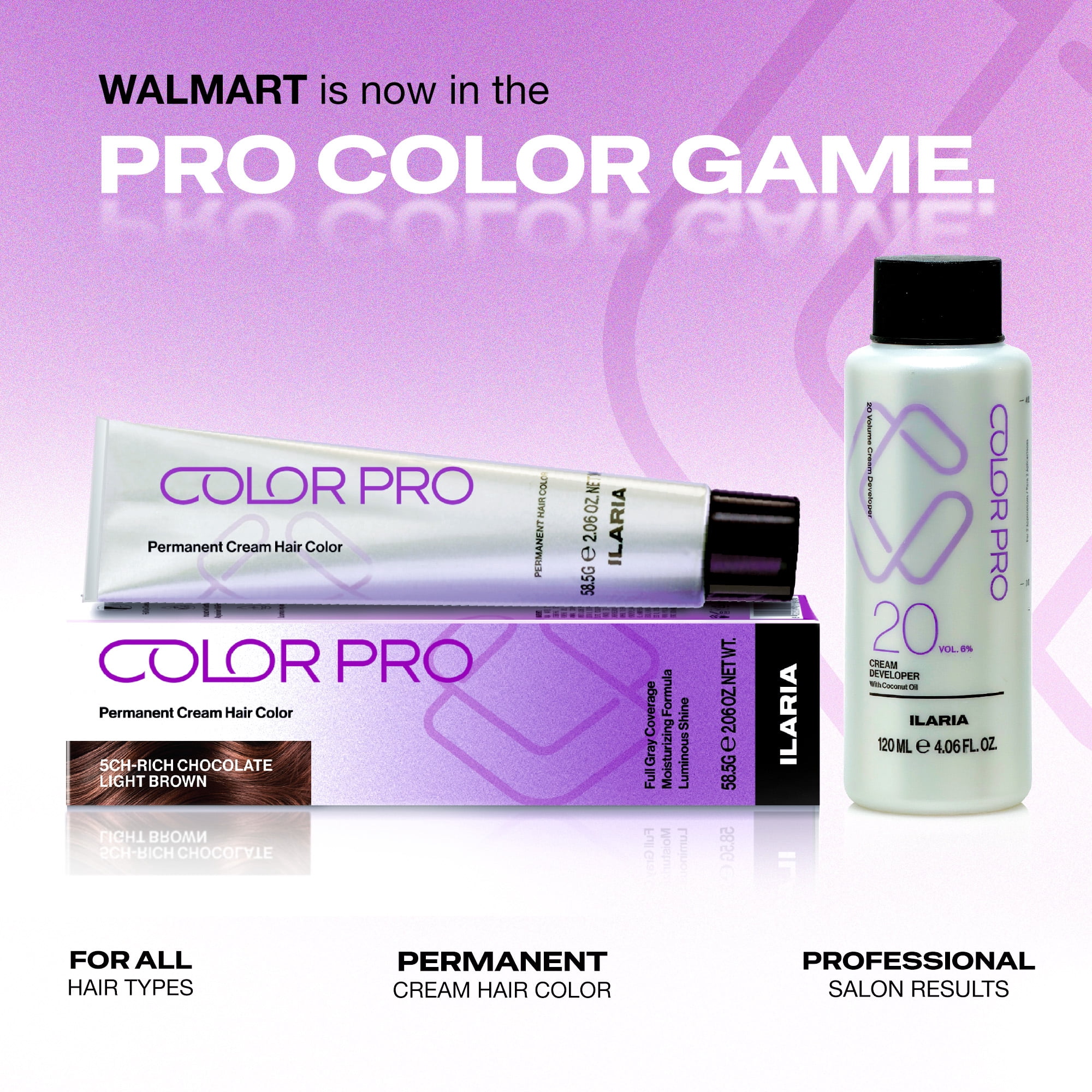 Ilaria COLORPRO Permanent Hair Color 5CH-Rich Chocolate Light Brown 2 oz