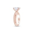 thumbnail image 4 of AFFY Asscher Cut Cubic Zirconia Solitaire Anniversary Ring in 14k Rose Gold Over Sterling Silver Size - 8.5, 4 of 6