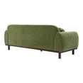 thumbnail image 5 of Furniture of America Ellita Mid-Century Modern Chenille OEKO-TEX Certified Sofa with Faux Fur Pillows, Olive Green, 5 of 14