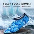 thumbnail image 2 of FIEWESEY Men Women Kids Water Shoes Barefoot Quick-Dry Beach Socks Yoga Swim Sports Exercise Socks For Swim Surfing Snorkeling Yoga Exercise (S,Camouflage Blue), 2 of 6
