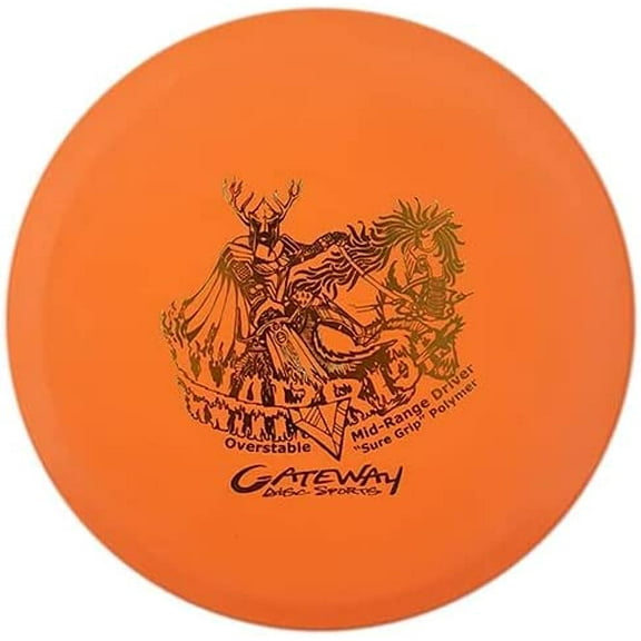 Gateway Disc Sports Sure Grip Warrior Midrange Golf Disc [Colors Will Vary] - 170-175g