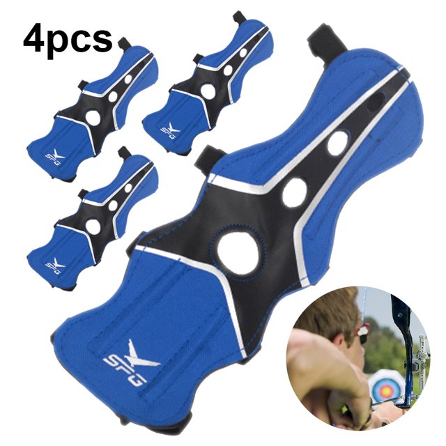 1 Protector Brazo Tiro Con Protector Brazo Tiro Nailon Hueco Entrenamiento Deportivo (azul)
