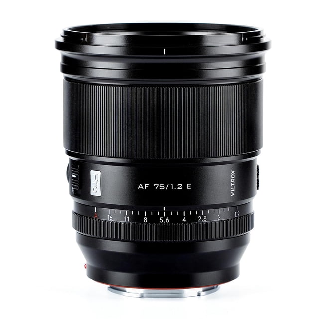 VILTROX PRO 75mm f/1.2 E para Sony e-Mount, 75mm f1.2 Auto Focus Prime Lente para Sony E Mount sin e
