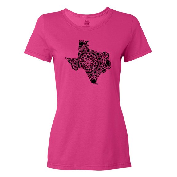 Inktastic Texas Silhouette Mandala Women's T-Shirt