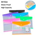 thumbnail image 2 of A4 File Bag Transparent Plastic Documents Storage Colorful Filing Envelope Organizer Pocket School Office Stationery SuppliesCN He Qiyong unisex, 2 of 2