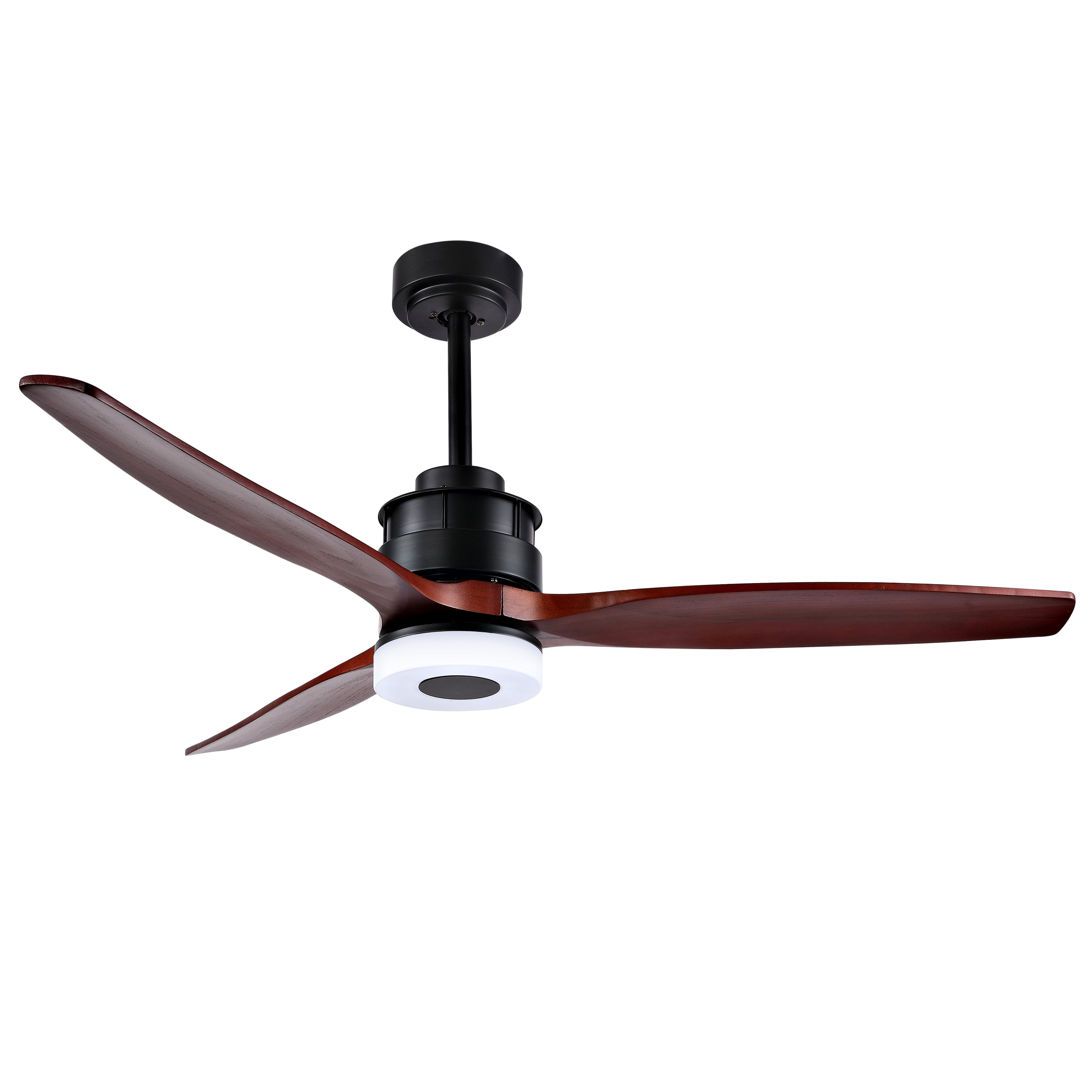 Safavieh Jemper 52" Black Contemporary Integrated LED Ceiling Fan with Remote Control