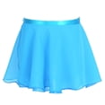 thumbnail image 2 of TiaoBug Kids Girls Lightweight Solid Chiffon Wrap Dance Skirt with Waist Tie Ballet Dance Training Skirts 4-12, 2 of 5