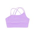 thumbnail image 3 of Eandarui Kids Girls Training Sports Bras Gym Yoga Workout Tank Top Athletic Crop Tops T-Shirt Purple 10, 3 of 5