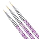 thumbnail image 1 of 3Pcs Acrylic French Stripe Nail Art Brush Set 3D Fingertip Manicure Ultra-thin Line Drawing Pen UV Gel Brushes Painting Tools zhangyuxiang LED, 1 of 2