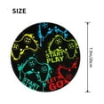 thumbnail image 3 of Disketp Play Game Start Small Mouse Pad 7.9x7.9 Inches,Washable Round Mousepad For Office Laptop Computer,Non-Slip Rubber Base Mouse Pads For Wireless Mouse, 3 of 9