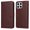 Brown, variant on Wallet Phone Case for Honor X6 4G with Card Holder and Stand Function Blue