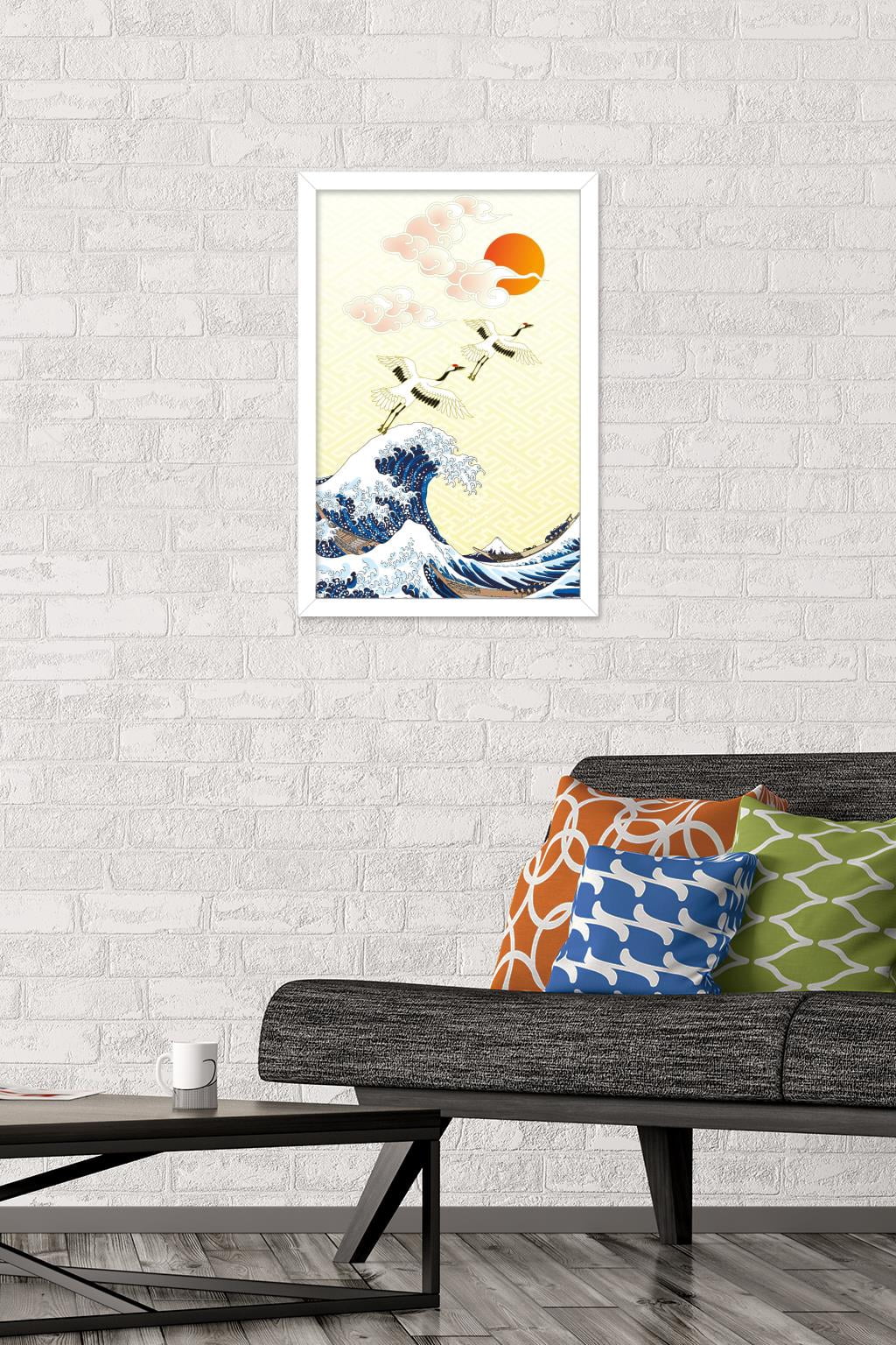 The First Sunrise in Japan Wall Poster, 14.725" x 22.375" Framed