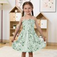 thumbnail image 5 of Ttyddzy Woman' Casual-Dresses Sleeveless Camisole A-Line Dress for 2Y-7-8Y，The Leaves Are Green, 5 of 8