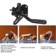 thumbnail image 3 of Cerradura de puerta Bloqueo automático-cerradura de perno de metal-pestillo de acero por gravedad cerca de jardín-negro-tornillos de fijación incluidos, 3 of 5