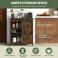 thumbnail image 6 of Costway 32" Farmhouse Accent Storage Cabinet with Sliding Barn Door & Adjustable Shelves, 6 of 10