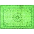 thumbnail image 1 of Ahgly Company Indoor Rectangle Medallion Green Traditional Area Rugs, 7' x 9', 1 of 1