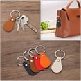 thumbnail image 5 of Uxcell Leather Key Fob Kit, PU Leather Key Fob Blanks and Key Rings for Laser Engraving, White 16 Pack, 5 of 6
