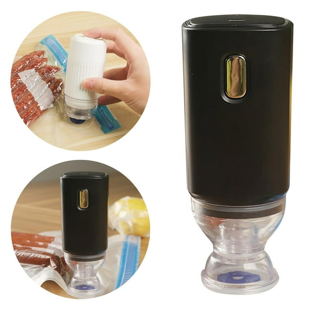 1PCS Electric Vacuum Pump For Food Vacuum Bags Vacuum Pump For Food Vacuum Bags: Portable Handheld Household Vacuum Sealer Quick Vacuum Freshness Tool For Food Storage Bags Travel Packing And