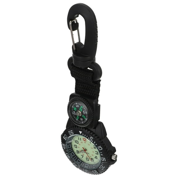 SEWOART Outdoor Backpacker Hanging Watch with Precise Movement and Black Nylon Strap