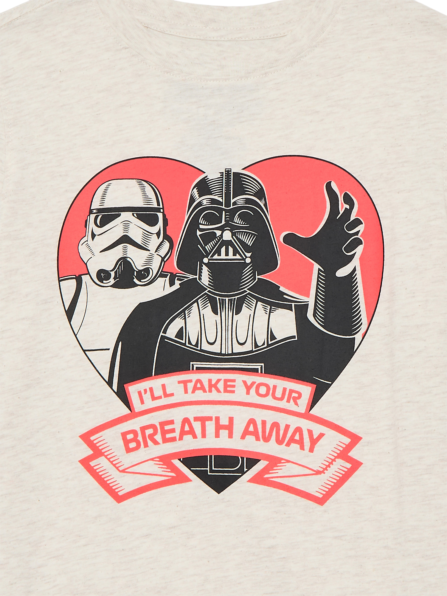 Star Wars Little Boys and Big Boys Valentine's Day Graphic Tee with Short Sleeves, Sizes 4-18