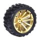 thumbnail image 2 of Llanta Robot Rueda DYNWAVEMX Rueda del neumático del robot del coche inteligente 72 Mm dorado, 2 of 7