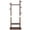 Hanging Rack, variant on Solid Wood Corner Hall Tree with Coat Hooks and Hanging Rod, Entryway Coat Rack with Storage Shelves, Freestanding Corner Organizer for Bedroom, Living Room and Home Storage