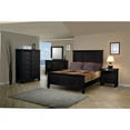 thumbnail image 3 of Bowery Hill 3 Drawer Nightstand in Black and Silver, 3 of 3