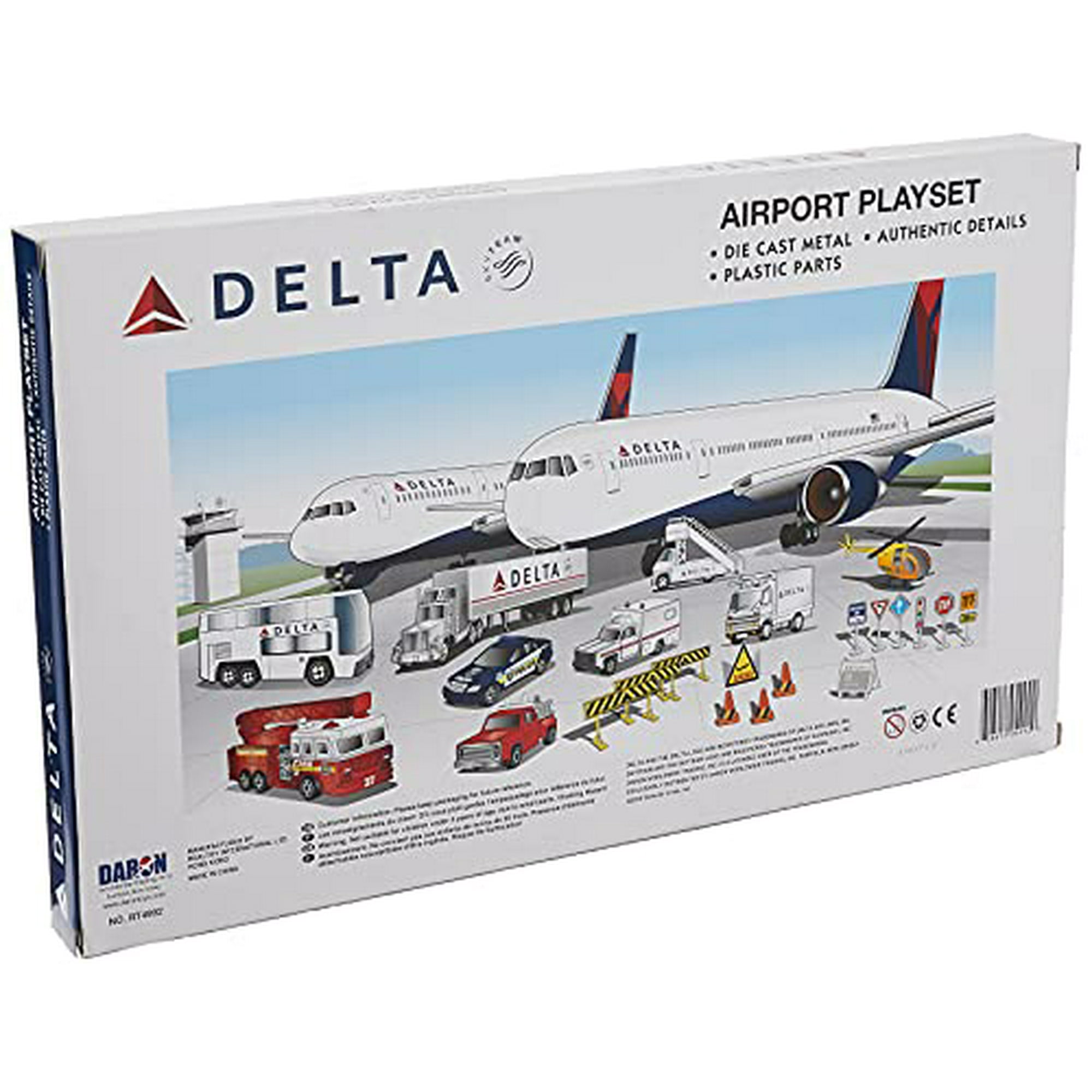 Daron Worldwide Trading RT4992 Delta 25 Pc Airport Play Set
