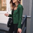 thumbnail image 6 of Outfmvch Suits Blazer For Women 2023 Fashion Women Long Sleeve Open Front Short Cardigan Suit Jacket Coat Top Womens Blazer Green 4Xl, 6 of 9
