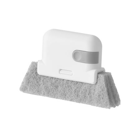 

SEFUONI Groove Cleaning Brush Plastic Handle Sponge Cloth for Creative Clean Tool Househ