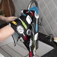 thumbnail image 4 of T-fal Print Fiber Reactive Kitchen Towel, Two Pack, Utensils, 4 of 6