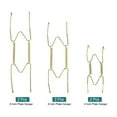 thumbnail image 3 of Uxcell 6Pcs Soportes Decorativos para Platos de Pared 4.13 pulgadas/5.51 pulgadas/7.28 pulgadas, Dorado, 3 of 6
