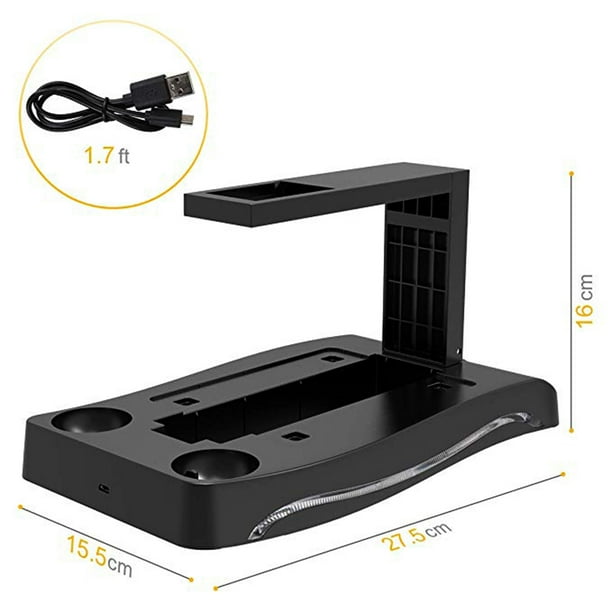 Second Generation 4 in 1 PS4 PS Move VR Charging Storage Stand PSVR Headset  Bracket for PS VR Move Showcase Specification:Four in one 