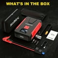 thumbnail image 3 of 13000A/12000A/11000A/10000A Peak 12V Portable Car Jump Starter, 12V Car Battery Charger, Car Jump Starter with Air Compressor, Jump Starter Para, Car Accessories Tools, LED Light, Battery Charger, 3 of 15