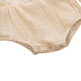 thumbnail image 5 of Baby Girls Solid Color Long Sleeve Ruffle Romper Autumn Outfit 0-24 Months, 5 of 5