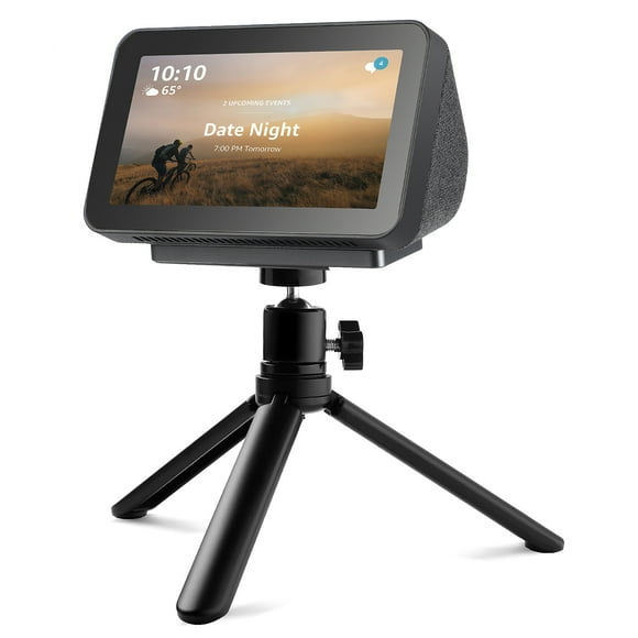 Yeacher Stand Set Smart Speaker with Screen Replacement for Echo Show 5, Flexible Tripod Adjustable Stand Holder - Replacement for Echo Show 5 Stand with Magnetic 360 Degree Rotatable Spherical Trip
