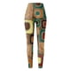 thumbnail image 4 of Gibobby Leggings Vinipiel Mujer Pantalones bota con estampado informal primavera y otoño para mujer（Caqui， M), 4 of 5