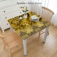thumbnail image 2 of nygtbtfer  Table Cloth Rectangle Table , Spring Tablecloth Rectangular , Washable Floral Tablecloth Heavy Duty for Indoor and Outdoor Table Decor, Yellow, 2 of 7