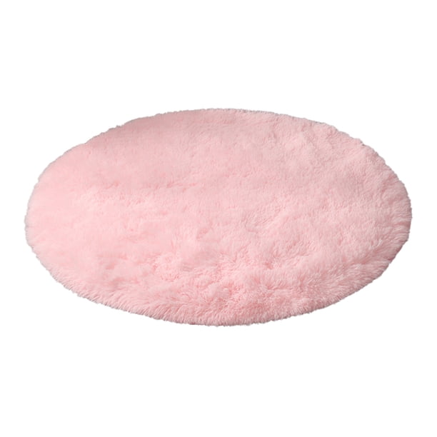 Bearachild Alfombrilla de noche para dormitorio, alfombrillas de forma redonda, bonita alfombra lavable, alfombra y cómoda, a la moda para sala de Juegos de accesorios de baño Rosado Bearachild HA072046-05