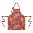 thumbnail image 2 of Pioneer Flower Floral Print Pattern Apron for Women and Men, Cotton Linen Waterproof with Pockets, Adjustable, 33x27 Inch for Kitchen, Gardening, BBQ, Salon, 2 of 6